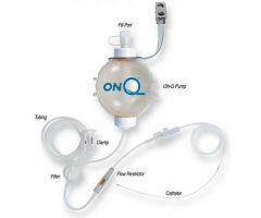 ON-Q Fixed Flow Pump Kit Pain Relief System with Dual SilverSoaker Antimicrobial Catheters, 270 mL, 4 mL / HR, 5" K-CPM025AH