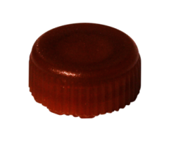 Screw cap, brown, suitable for screw cap micro tubes