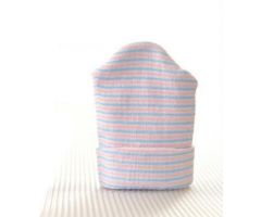 Baby Bonnet, Multi-Stripe, Double-Ply