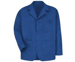 Men's 3-Button Lapel Counter Coat, Royal Blue, Size XS