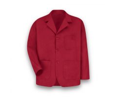 Men's 3-Button Lapel Counter Coat, Red, Size 3XL
