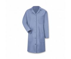 Women's Six Button Lab Coat, Light Blue, Size L