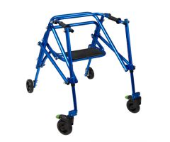 KLIP Walker w/Seat, Medium Blue 4-Wheeled (Each)
