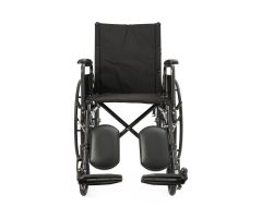 Reclining Wheelchair with Full-Length Arms, Nylon, 18" Wide