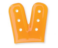 Instrument Tip Cap with Vents, Twin Cap, Orange Tint, 0.375" x 1"