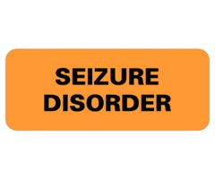 Chart Label  Seizure Disorder