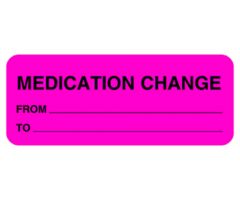 Chart Label - Medication Change