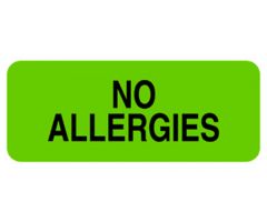 Chart Label - No Allergies