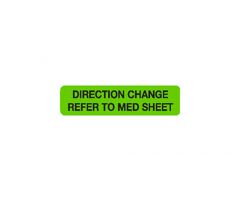 Chart Label - Direction Change Refer To Med Sheet
