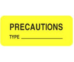 Chart Label - Precautions Type