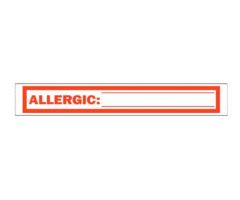Chart Tape - Allergic: