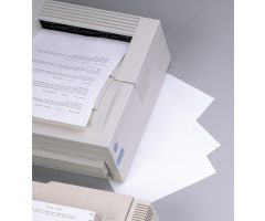 Transcription Label - Full Sheet Laser - Lightweight Stock - White
