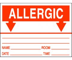 Chart Label - Allergic