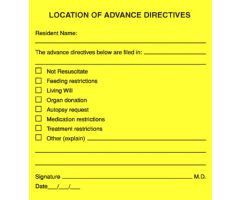Chart Label  Location of Advance Directives