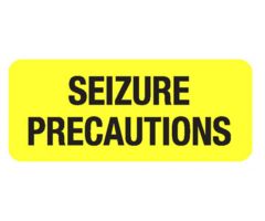 Chart Label  Seizure Precautions