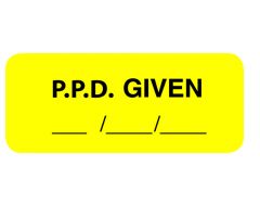 Chart Label - P.P.D. Given