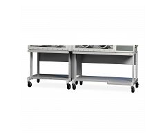 Double Glove Box Mobile Base Stand