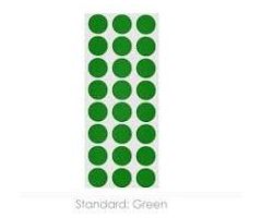 1/4 Inch Color Dots - Sheet Form - Lime