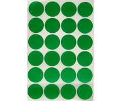 1 Inch Color Dots - Sheet Form - Dark Green