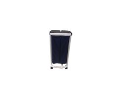 Patented Infection Control Large Single Hamper with Zipper Opening Bag and Foot Pedal