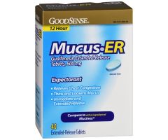 GoodSense Mucus ER 600Mg 12-Hr Extended Release Tablets 40 Ct