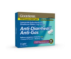 GoodSense Loperamide Hci 2 Mg Simethicone 125 Mg Anti-Diar/Anti-Gas Cplt 12 Ct