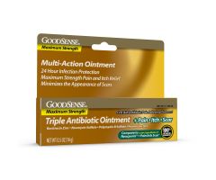 GoodSense Max Strength Triple Antibiotic Ointment + Pain Itch Scar 0.5 Oz