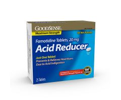 GoodSense Acid Reducer Famotidine 20 Mg Tablets Blister 25 Ct