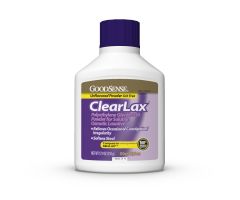 GoodSense Clear Lax Polyethylene Glycol 3350 17G 17.9 Oz