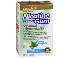 GoodSense Nicotine Gum Non-Coated 2Mg Arctic Mint 110 Ct