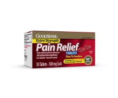 GoodSense Pain Relief XS 500 Mg Sweet Coated Easy Tabs 50 Ct