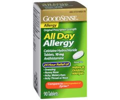 GoodSense All Day Allergy Cetirizine 10 Mg 24-Hour Tablets 90 Ct