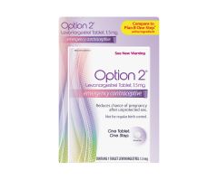 Option 2 Emergency Contraceptive Levonorgestrel 1.5Mg Tablet 1 Ct