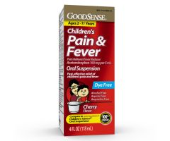 GoodSense Child Pain Relief Acetaminophen 160 Mg Suspension Liquid Dye-Free Cherry 4 Oz