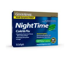 GoodSense Nighttime Cold & Flu Multi Symptom Softgels 16 Ct