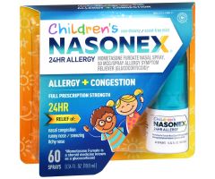 Nasonex 24Hr Allergy + Congestion Nasal Spray 60 Sprays - Children's (0.34 fl oz)