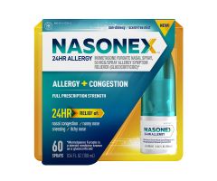 Nasonex 24Hr Allergy + Congestion Nasal Spray 60 Sprays (0.34 fl oz)