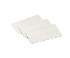 White 2 Ply Tissue Bib with Contour Neck, 17" x 18"