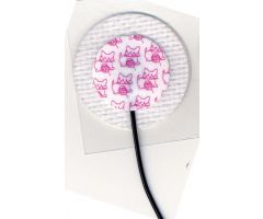 Cloth Prewired ECG Electrode, Infant, Kitty Cat