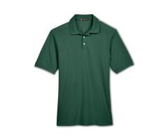 65% Polyester, 35% Cotton Wrinkle-Resistant Easy Blend Polo Shirt, Men's, Hunter Green, Size M