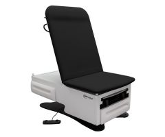 FusionONE Model 3002 Power Exam Chair with Stirrups, Classic Black