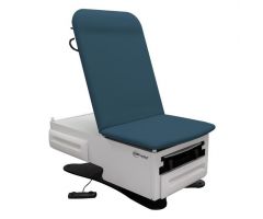 FusionONE Model 3002 Power Exam Chair with Stirrups, Twilight Blue