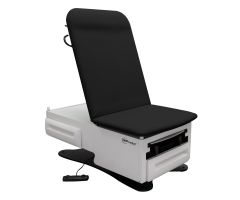 FusionONE Model 3003 Power Exam Chair with Stirrups, Warmer and Drain Pan, Classic Black