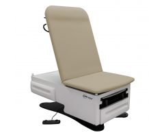 FusionONE Model 3003 Power Exam Chair with Stirrups, Warmer and Drain Pan, Creamy Latte