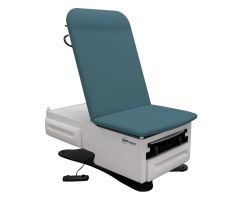 FusionONE Model 3003 Power Exam Chair with Stirrups, Warmer and Drain Pan, Lakeside Blue