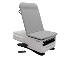 FusionONE Model 3003 Power Exam Chair with Stirrups, Warmer and Drain Pan, Morning Fog