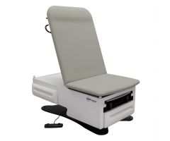 FusionONE Model 3003 Power Exam Chair with Stirrups, Warmer and Drain Pan, Soft Linen