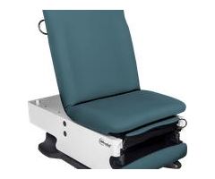 power100 Exam Table with Power High-Low and Manual Back, Lakeside Blue