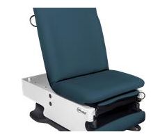 power100 Exam Table with Power High-Low and Manual Back, Twilight Blue