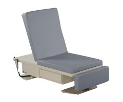 Bariatric Power Exam Table, 800 lb. Weight Capacity, Steel Blue